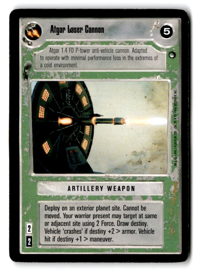 Star Wars trading card from Estate Find lot Star Wars CCG Decipher played with