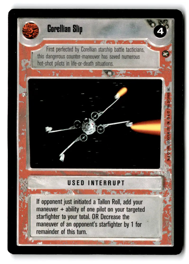 Star Wars trading card from estate find lot star wars CCG Decipher played with CP74026