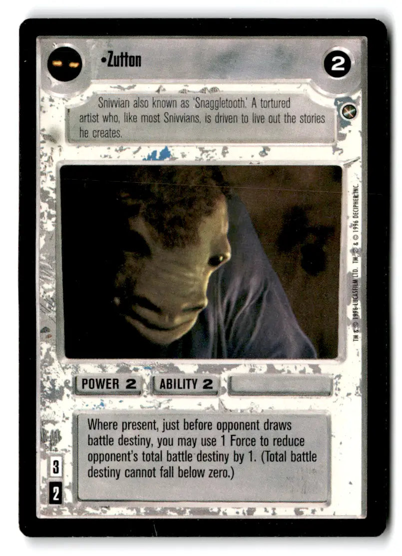 Star Wars CCG trading card from Estate Find 24 card lot featuring Star Wars characters