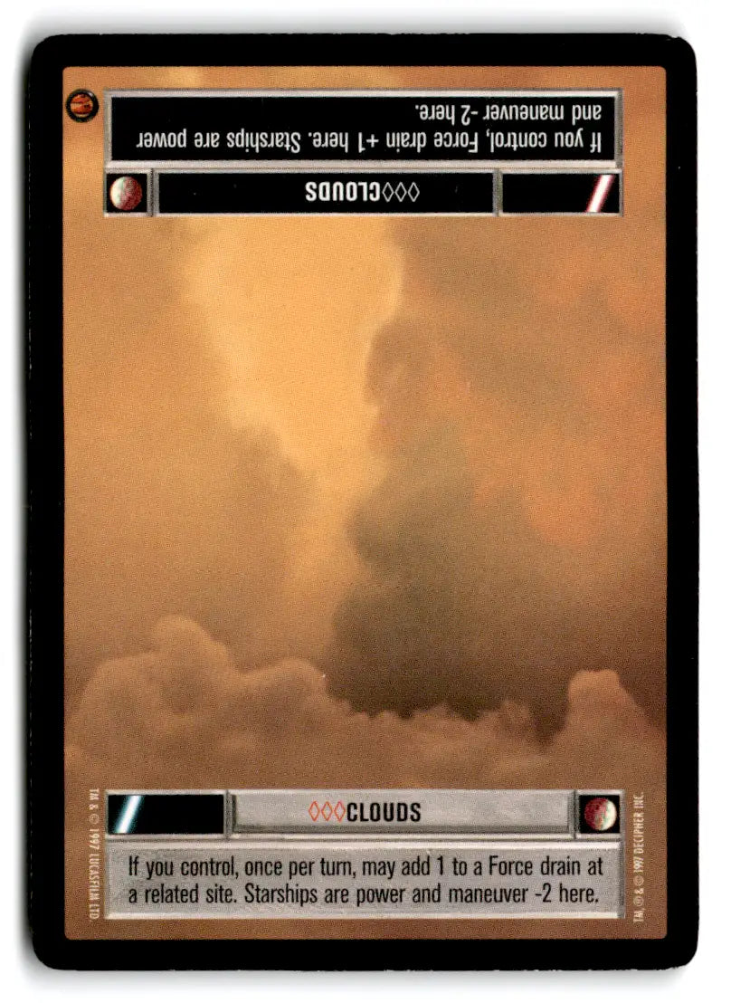 Star Wars CCG card from estate find lot featuring Star Wars characters and artwork