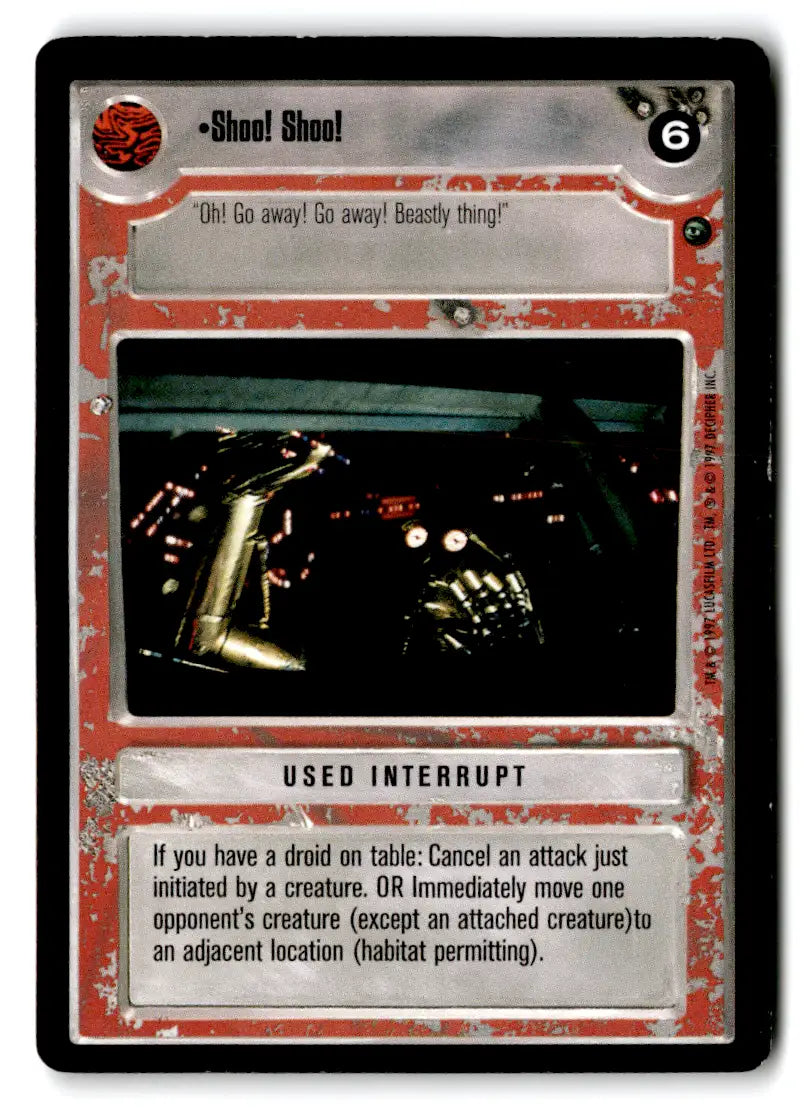 Star Wars CCG card from Estate Find star wars card lot featuring Classic Star Wars artwork