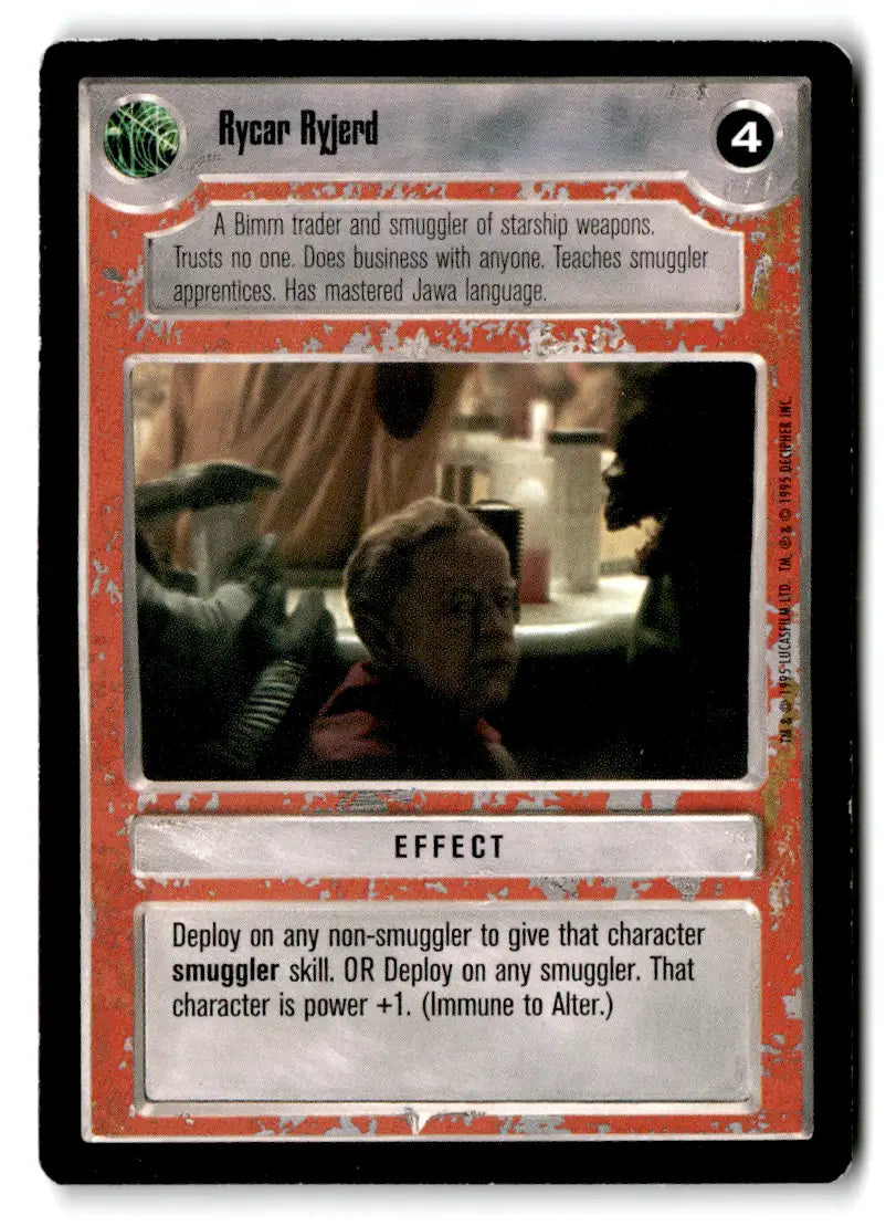 Rycar Ryjerd Star Wars CCG card from Estate Find 24-card lot Star Wars CCG Decipher