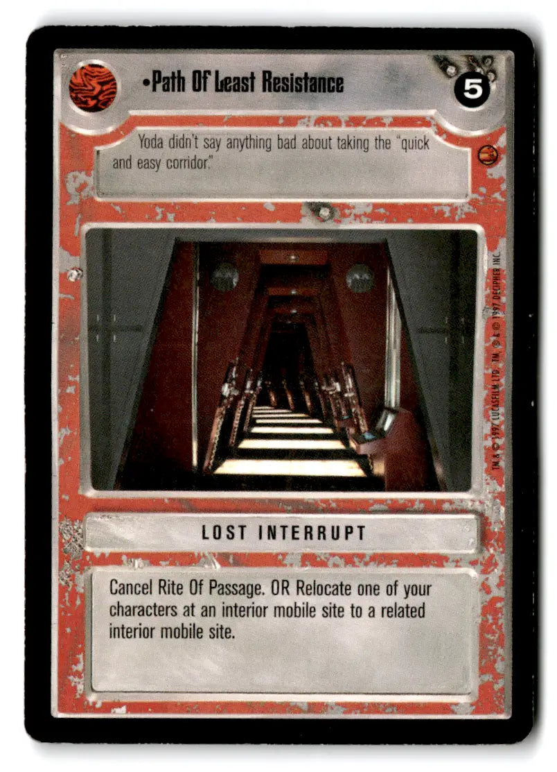 Star Wars trading card from Star Wars CCG estate find card lot featuring iconic character