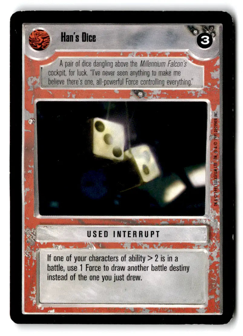 Star Wars CCG trading card from Estate Find 24 card lot featuring Star Wars characters