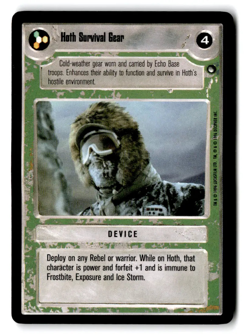Star Wars CCG trading card from estate find lot featuring Star Wars characters
