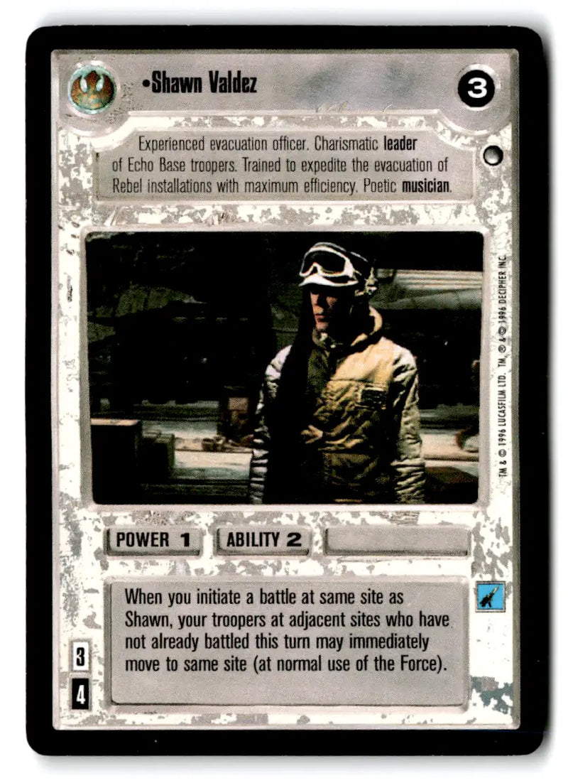 Star Wars CCG trading card from Estate Find card lot featuring Star Wars characters