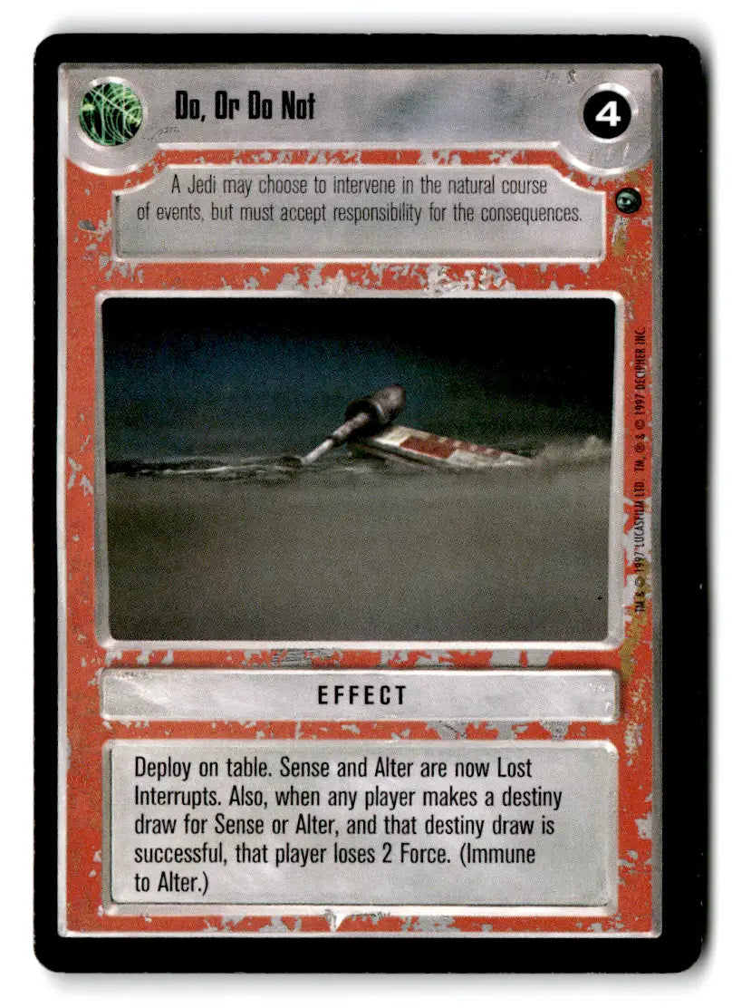 Star Wars CCG trading card from estate find card lot featuring Star Wars characters