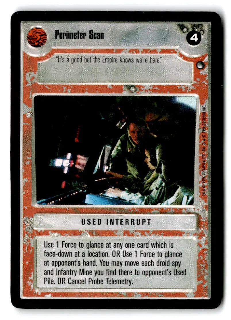 Star Wars CCG trading card from Estate Find card lot featuring Star Wars characters