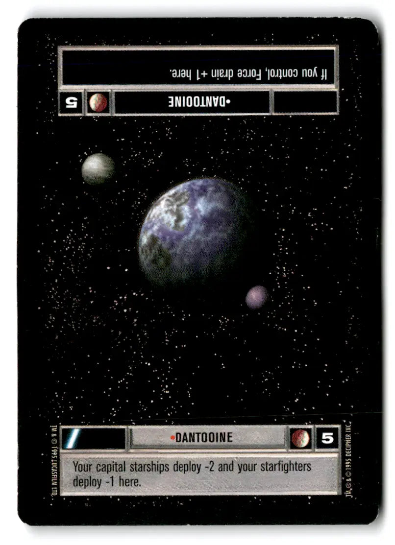 Star Wars CCG trading card from Estate Find card lot featuring Star Wars characters