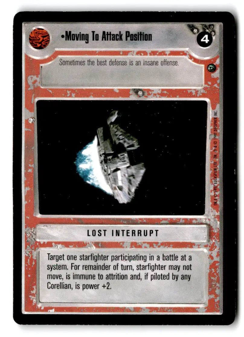 Star Wars CCG trading card from estate find lot featuring Star Wars characters