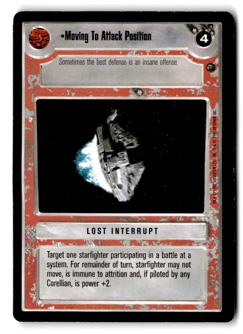 Star Wars CCG trading card from estate find lot featuring Star Wars characters