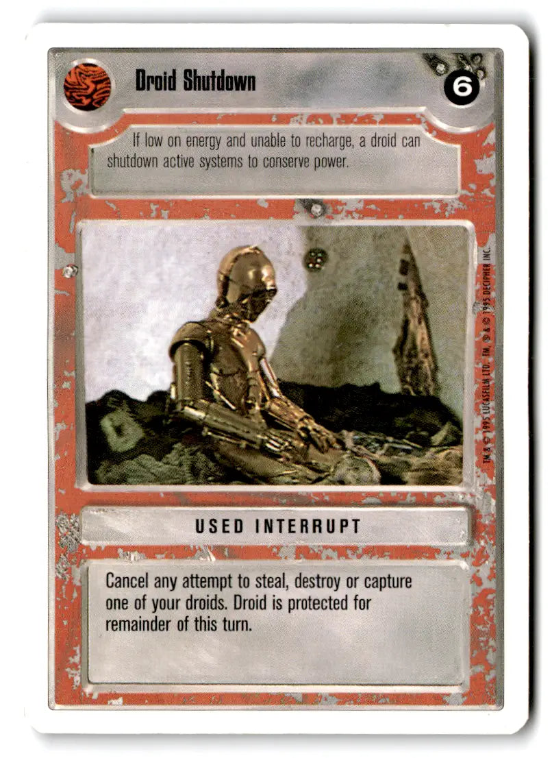 Star Wars CCG trading card from estate find lot star wars card lot star