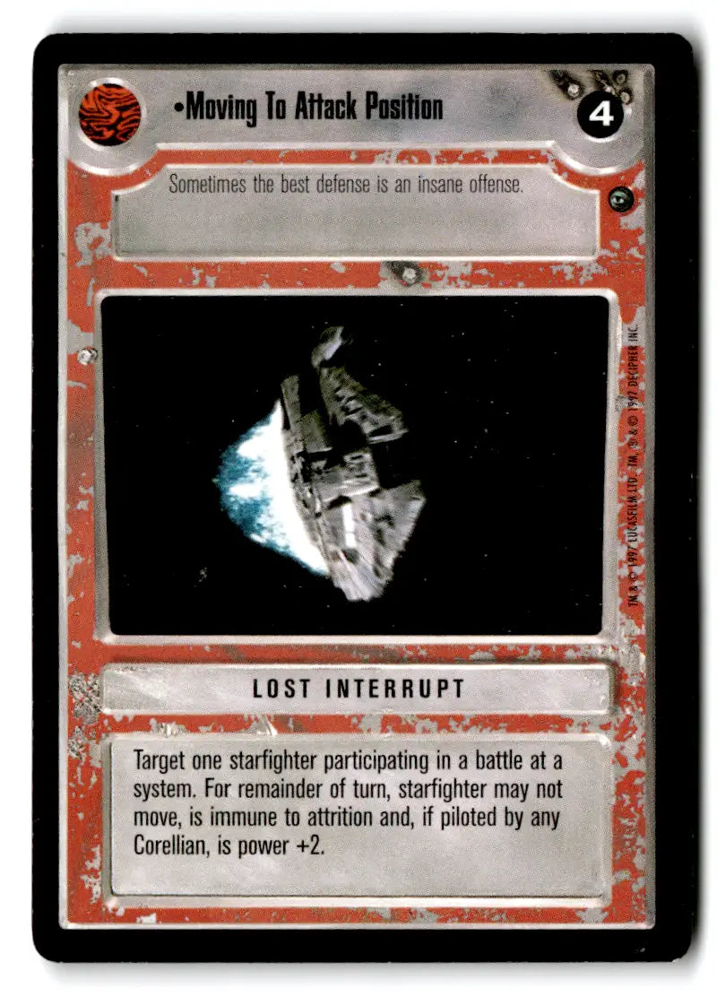 Star Wars CCG trading card from Estate Find lot featuring Star Wars Decipher played card