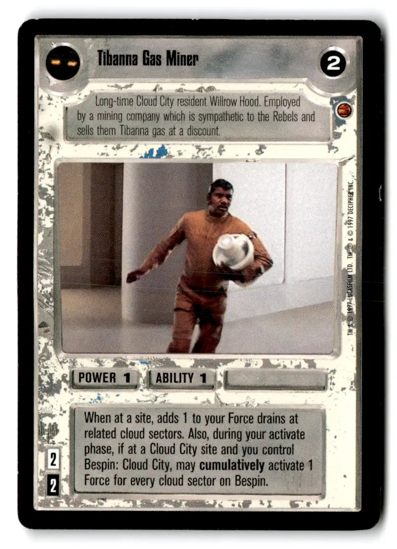 Star Wars CCG trading card from Estate Find lot featuring Star Wars Decipher gameplay