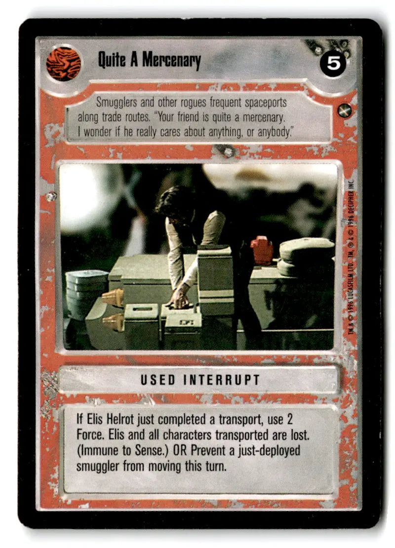 Star Wars CCG star wars card from Estate Find Decipher lot CP74032