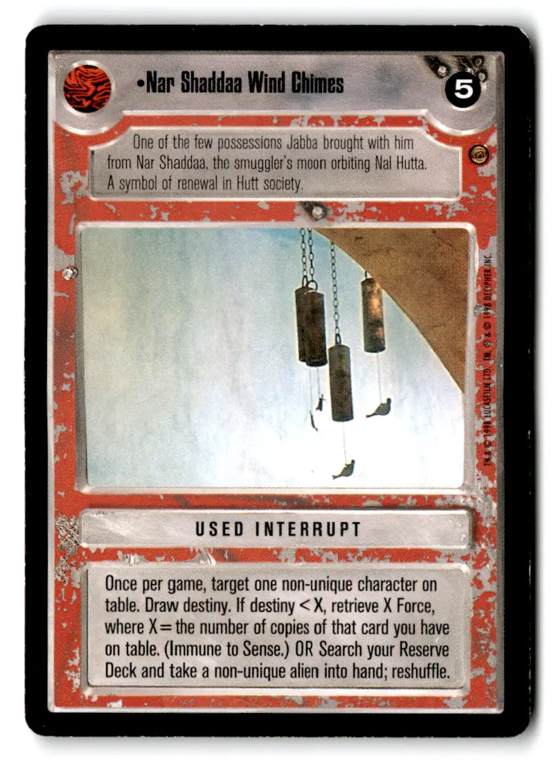 Star Wars CCG Decipher Star Wars card from Estate Find lot CP74032