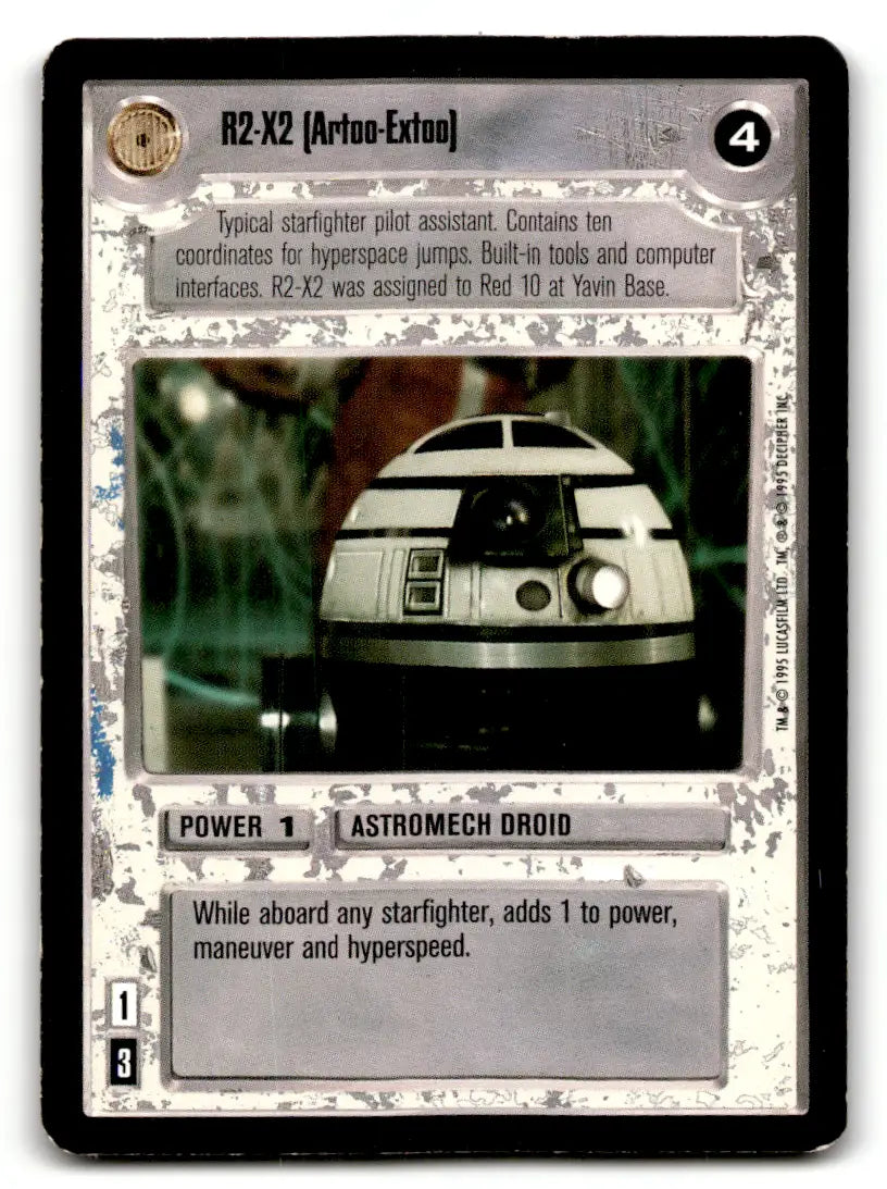 R2-X2 Star Wars CCG card from Estate Find 24 Card Lot Star Wars CCG Decipher