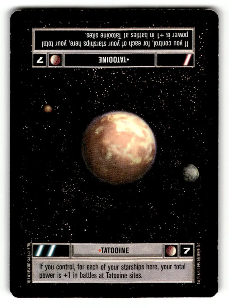 Tatooine Star Wars CCG card from Estate Find 24 card lot Star Wars CCG Decipher