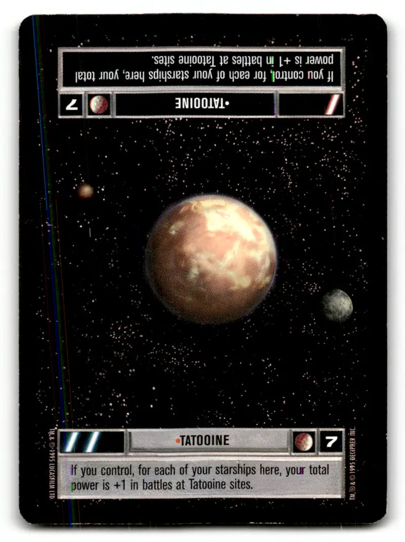 Tatooine Star Wars CCG card from Estate Find 24 Card Lot Wars CCG Decipher