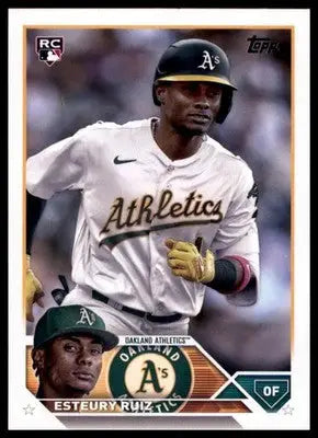 Esteury Ruiz Rookie 2023 Topps #650 Oakland Athletics - Baseball Card Single
