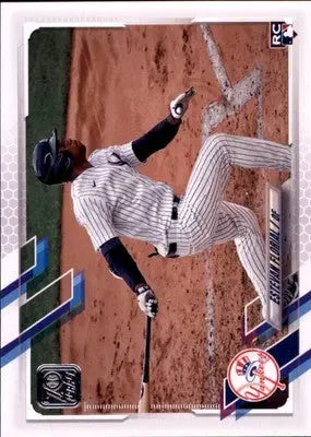 Estevan Florial Rookie 2021 Topps #406a New York Yankees - Baseball Card Single