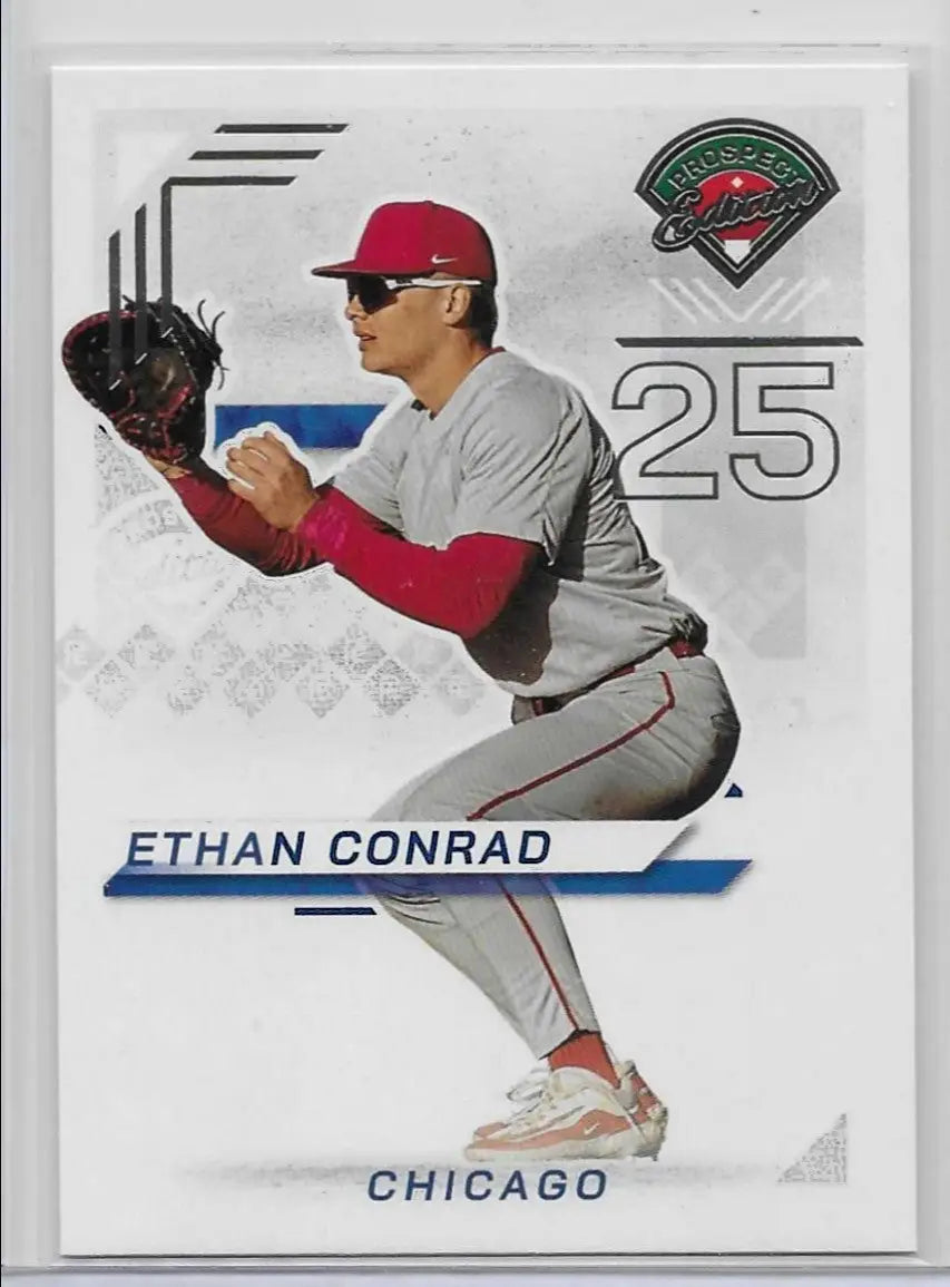 ETHAN CONRAD 2025 Panini Prospect Edition Holo Chicago Cubs #49 (1137) - Baseball Card Single