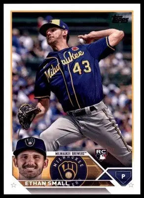 Ethan Small Rookie 2023 Topps #87 Milwaukee Brewers - Baseball Card Single