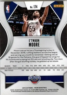 E’Twaun Moore - 2019-20 Panini Prizm - #174 - Basketball - Basketball Card Single