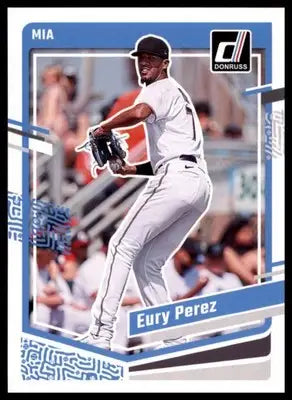 Eury Perez 2023 Donruss #105 Miami Marlins - Baseball Card Single
