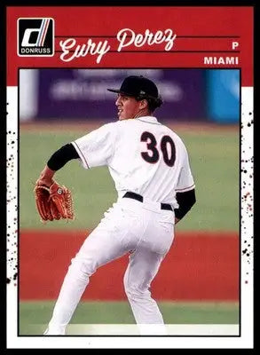 Eury Perez 2023 Donruss #242 Miami Marlins - Baseball Card Single