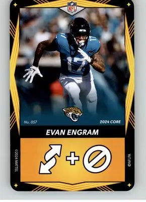 Evan Engram - 2024 UNO Elite Core Edition - Yellow - #057 - Football - Football Card Single