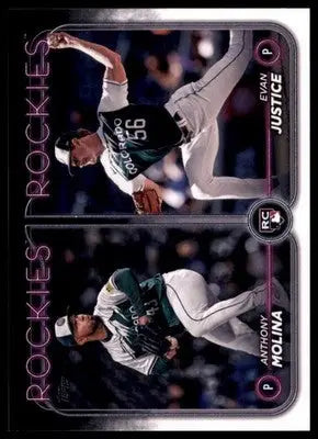 Evan Justice / Anthony Molina Rookie 2024 Topps Update #US270 Colorado Rockies - Baseball Card Single