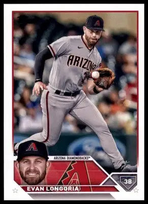 Evan Longoria 2023 Topps #492 Arizona Diamondbacks - Baseball Card Single