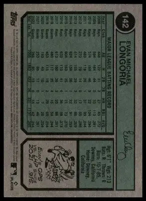 Evan Longoria 2023 Topps Heritage #142 Arizona Diamondbacks - Baseball Card Single
