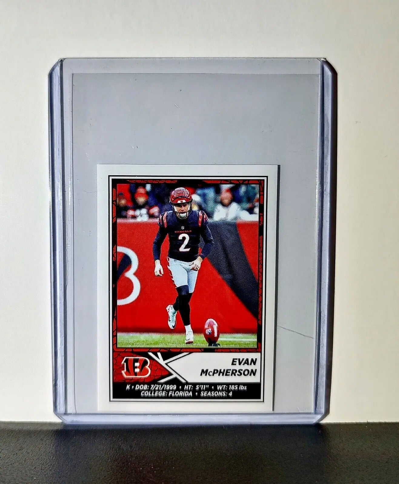 Evan McPherson 2024 Panini NFL Sticker #135 Cincinnati Bengals