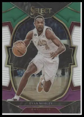 Evan Mobley 2022-23 Panini Select Green White Purple #44 Cleveland Cavaliers - Basketball Card Single