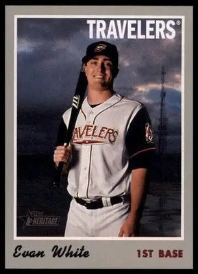 Evan White 2019 Topps Heritage Minor League #88 Arkansas Travelers - Baseball Card Single
