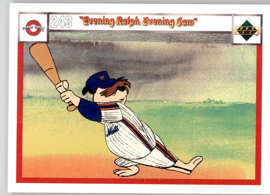 Evening Ralph Evening Sam - 1990 Upper Deck Comic Ball - #243 / 246 - Baseball - Baseball Card Single