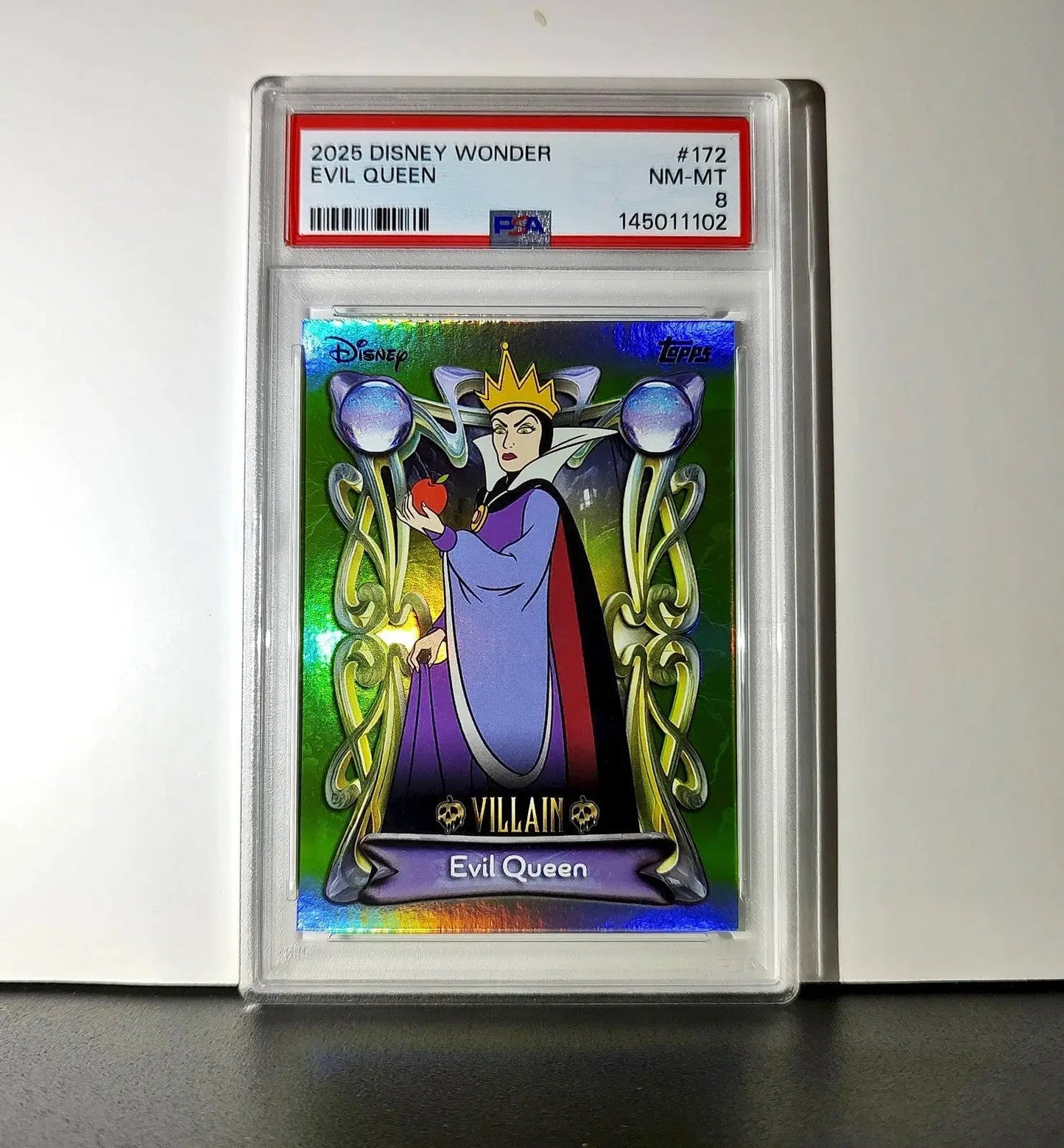 Evil Queen 2025 Topps Disney #172 Card Snow White and the Seven Dwarfs PSA 8 - Non-Sports Card Single