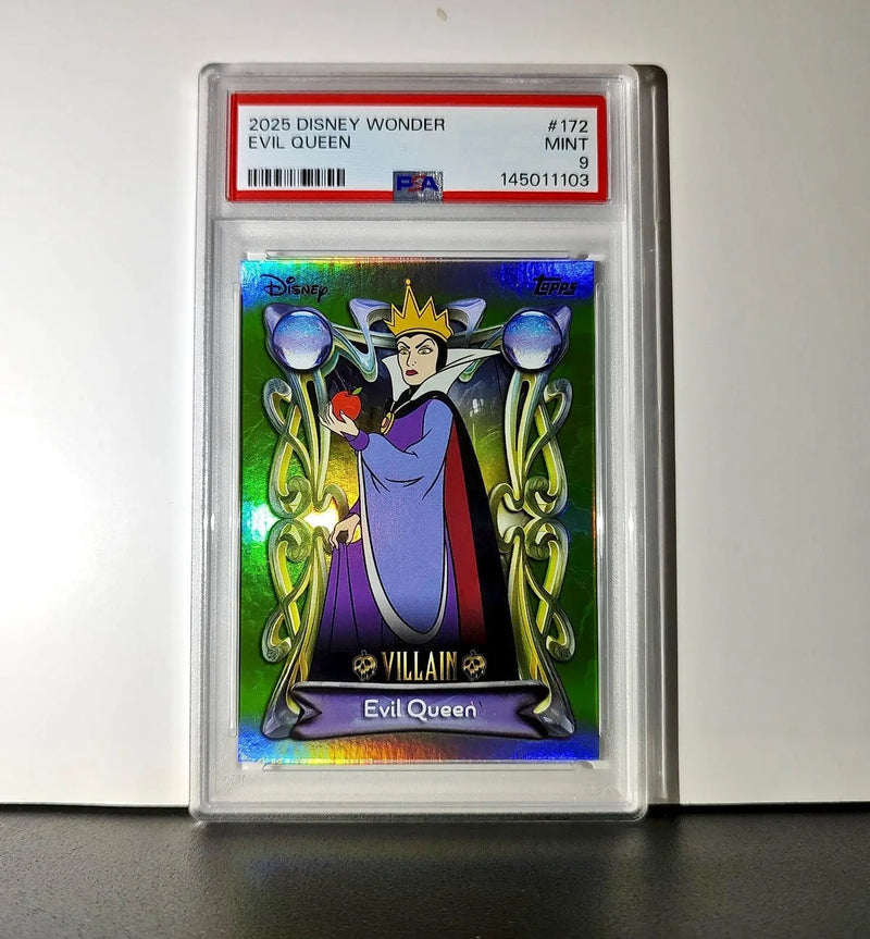 Evil Queen 2025 Topps Disney #172 Card Snow White and the Seven Dwarfs PSA 9 - Non-Sports Card Single