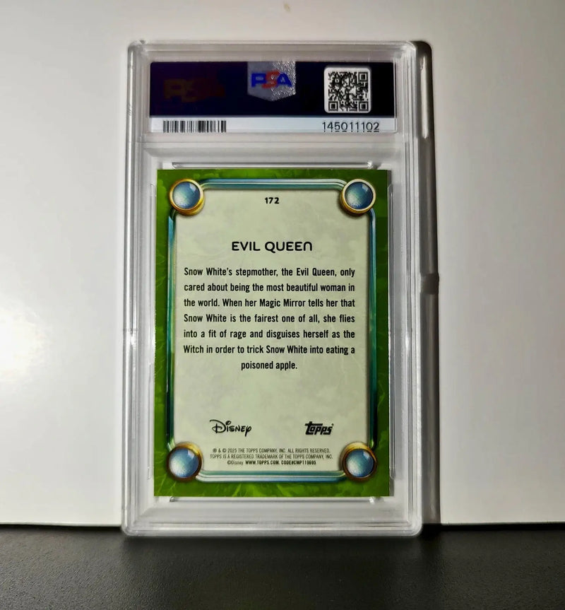Evil Queen 2025 Topps Disney #172 Card Snow White and the Seven Dwarfs PSA 8 - Non-Sports Card Single