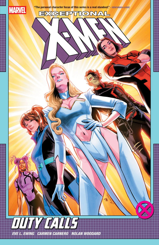 Exceptional X-Men comic book cover from Eve L. Ewing’s Duty Calls Volume 1