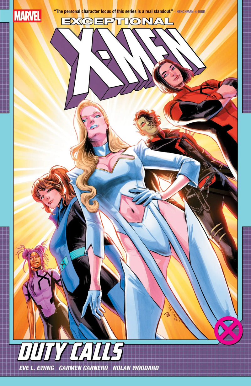 Exceptional X-Men comic book cover from Eve L. Ewing’s Duty Calls Volume 1