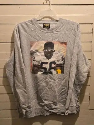 Exclusive Game Sweatshirt Mens XL Gray Taylor 56 Football Graphic Crewneck - Apparel