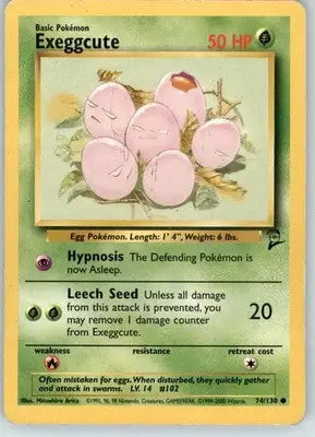 Exeggcute - Base Set 2 - HP - 074/130 - Pokémon Card Single