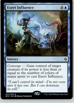 Exert Influence - Battle for Zendikar - 77 - LP Magic: The Gathering - Magic Card Single