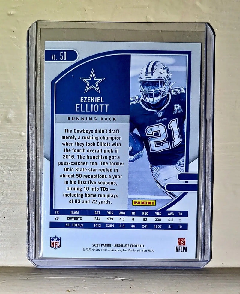 Ezekiel Elliott 2021 Panini NFL Absolute Football #50 Card Cowboys