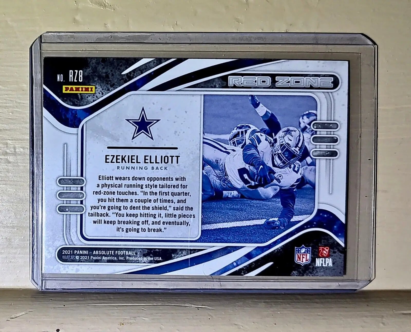 Ezekiel Elliott 2021 Panini NFL Absolute Red Zone #RZ8 Card - Football Card Single