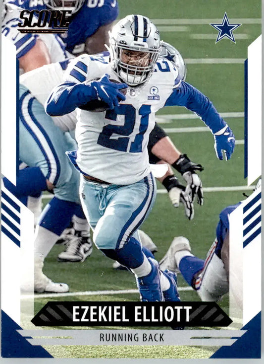 Ezekiel Elliott - 2021 Score - #52 - Football - Football Card Single