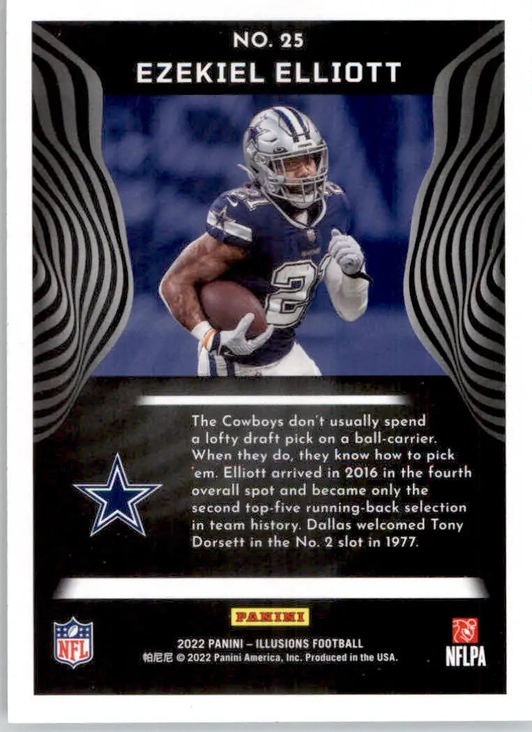 Ezekiel Elliott - 2022 Panini Illusions - #25 - Football - Football Card Single
